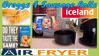 Tried Icelands Greggs sausage rolls so you dont have to  honest review In an air fryer [upl. by Vin583]