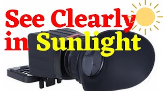 Sevenoak Viewfinder Be able to see LCD Screens in Bright Sunlight and even turn the screen down [upl. by Gerianne892]