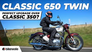 Royal Enfield Classic 650 Twin Review  Perfect Upgrade Over Classic 350  BikeWale [upl. by Adnahsat]