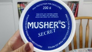 How I Protect My Dogs Paws In The Winter  Mushers Secret  Dog Mom Life [upl. by Eylatan]