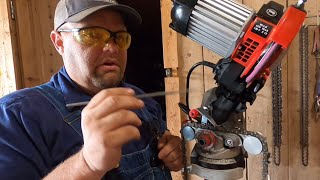 Oregon 620 CHAINSAW SHARPENER Full setup and use [upl. by Eudo]