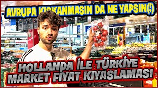 HOLLANDA Ä°LE TÃœRKÄ°YE MARKET FÄ°YAT KIYASLAMASI AVRUPA BÄ°ZÄ° KISKANMASIN DA NE YAPSIN  Ã–ZEL VÄ°DEO [upl. by Hindorff]