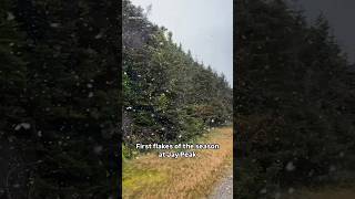 Flurries were captured from the summit of Jay Peak in Vermont on Sunday September 8 [upl. by Euqinehs]