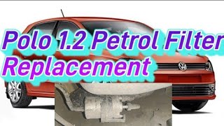 Polo 12 petrol fuel filter change  How To Change Fuel Filter Polo [upl. by Getter842]