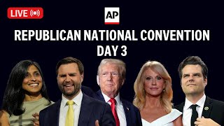 RNC LIVE JD Vance gives speech on Day 3 at Republican National Convention [upl. by Daloris]