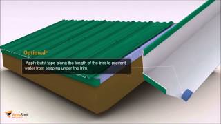 Gable Trim Type 1 Varma Metal Roofing [upl. by Sinnylg]