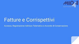 Registrazione Indirizzo Telematico e Attivazione Conservazione Sogei [upl. by Archibald693]