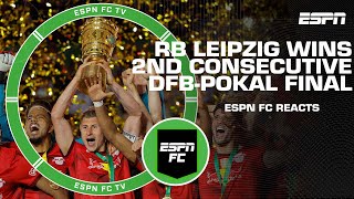 RB Leipzig wins 2nd consecutive DFBPokal Final over Eintracht Frankfurt  ESPN FC [upl. by Rubma827]