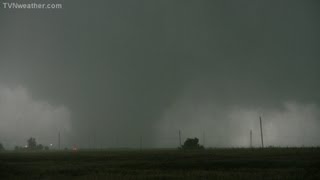 Birth of the worldrecord 26mile wide EF5 tornado near El Reno Oklahoma May 31 2013 [upl. by Phonsa]