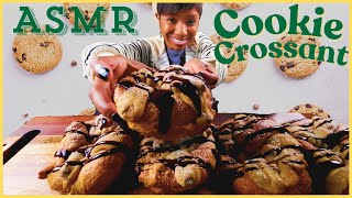 ASMR  MUKBANG COOKIE CROISSANTS [upl. by Oira]