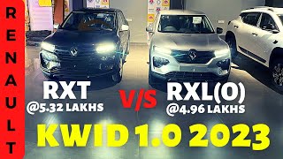 Kwid rxt top model 2023 vs kwid rxl o… better than alto2023 [upl. by Htnamas654]