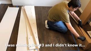 IKEA Nordli Bed with Headboard Assembly Time Lapse [upl. by Cybill]