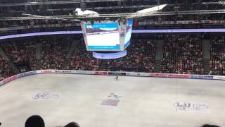 Yuzury Hanyu new world record from start to standing ovation  world champion Helsinki 2017 [upl. by Eninotna]