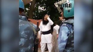 Video of Ram Rahim Singh being escorted into a makeshift jail [upl. by Rimhsak278]