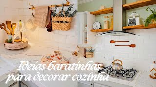 COMO DEIXAR A COZINHA MAIS BONITA COM IDEIAS FÁCEIS E BARATAS PARA DECORAR [upl. by Trautman]