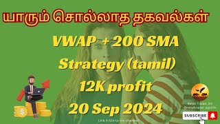 200 SMAVWAP Strategy தமிழ் Retail TraderSG [upl. by Acinomahs612]