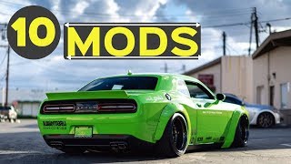 10 Popular Mods for the Dodge Challenger  Making Your Car Awesome [upl. by Setiram389]