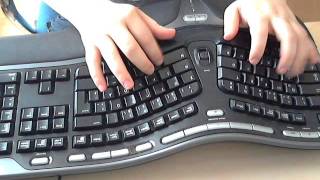 Microsoft Natural Ergonomic Keyboard 4000 typing [upl. by Buffum]