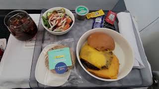 Delta Airlines B737 800 First Class Lunch San Diego to Seattle [upl. by Hafler]