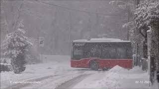 Starker Schneefall in Wien 02122023 heavy snow Vienna Austria [upl. by Gerald]