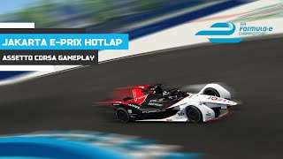 Formula E Hotlap  Jakarta EPrix  Assetto Corsa [upl. by Eillime]