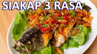 Ikan Siakap 3 Rasa Sedap Macam Restoran Thai [upl. by Malcolm]