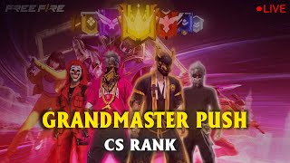 FREE FIRE CS GRAND MASTER PUSH WITH RANDOM PLAYERS  freefire live [upl. by Ahselef]