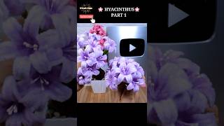 🌸 HYACINTHUS🌸 flowers made from pipe cleaners shorts pipecleanercraft [upl. by Arihk875]