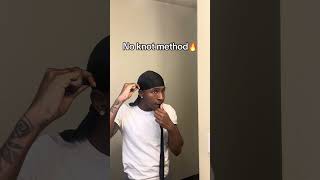 How to tie a duragNo Knot Method 360waves durag [upl. by Geof]