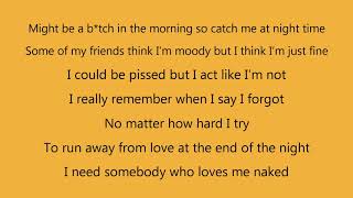 Ella Mai  Naked Lyrics [upl. by Shanley]