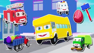 Humpty Dumpty  Vehicles Song  Had a Great Fall  Nursery Rhyme for Kids amp Songs  Preschool Rhymes [upl. by Jori]