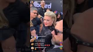 Kelly Clarkson Billboard Music Awards 2019 Instagram Live [upl. by Casi154]