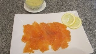 Salmón Marinado con Salsa de Mostaza [upl. by Ofella]