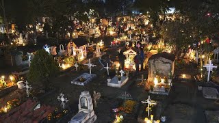 WATCH Mexican revellers take to the streets in Day of the Dead parade [upl. by Mctyre936]