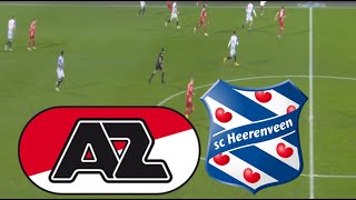 AZ Alkmaar 91 SC Heerenveen Samenvatting  Eredivisie 20242025 [upl. by Ahsemed147]