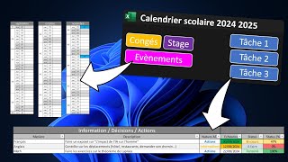 Calendrier scolaire 2024 2025 [upl. by Hartley]