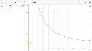 Omvendt proporsjonalitet 2  eksempel av oppgave løst i GeoGebra [upl. by Kcam]