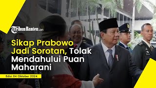 MOMEN Akrab Prabowo Subianto dengan Puan Maharani seusai Pelantikan DPR [upl. by Emoraj]