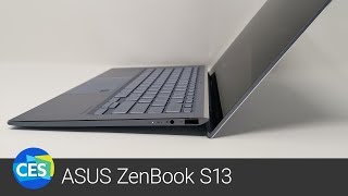 ASUS ZenBook S13 má nejtenčí rámečky na světě Živě z CES 2019 [upl. by Som]