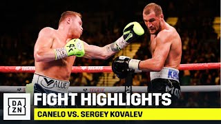 HIGHLIGHTS  Canelo vs Sergey Kovalev [upl. by Ymmas]