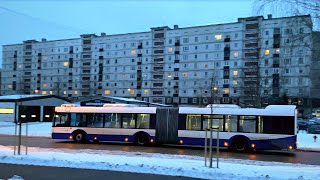 BUSES in RIGA LATVIA  Solaris Urbino amp Mercedes Benz Citaro  2022 Compilation [upl. by Davidson]