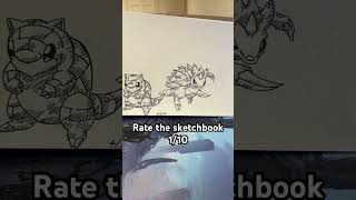 Finished my first sketchbook with pokemon Pokemon art [upl. by Avril]