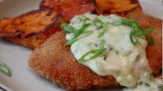 Crispy Pork Cutlets with Creamy Jalapeno Green Onion Gravy  Pork Schnitzel with Country Gravy [upl. by Yoshio]