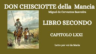 DON CHISCIOTTE DELLA MANCIA di Miguel Cervantes LIBRO SECONDO CAPITOLO 71 [upl. by Sewellyn616]