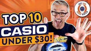 Top Ten Casio Watches Under 30 [upl. by Eelame631]