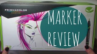 PRISMACOLOR MARKER REVIEW 72 Brush Set [upl. by Dibbell]