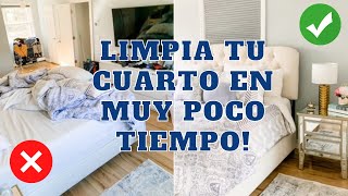 3 PASOS PARA LIMPIAR TU CUARTO EN MUY POCO TIEMPO Limpia conmigo  Consejos de Experta en Limpieza [upl. by Lammaj362]