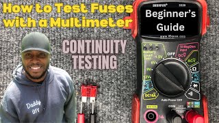 How to Test Fuses with a Multimeter  Continuity Testing [upl. by Trilly212]