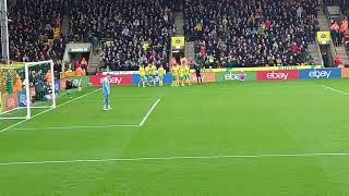 Josh Sargent goal 81st min for Norwich City v Sunderland 020324 Championship [upl. by Franckot]