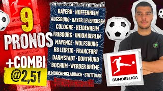 Pronostic foot Bundesliga  Bayern Leverkusen Leipzig DortmundNos 9 pronos du weekend [upl. by Onibla974]